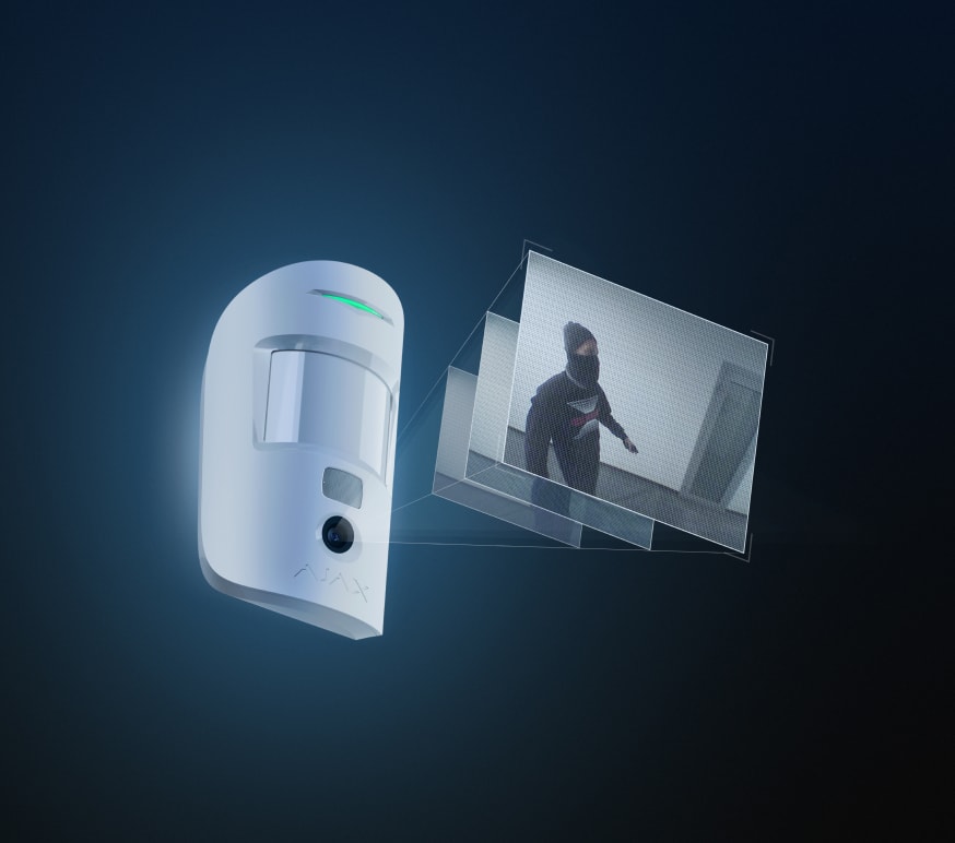Perimeterdetectie langs het bouwhek in een camerabewakingssysteem